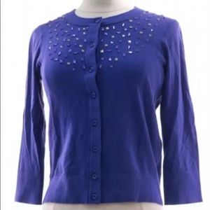 New Kate Spade Purple Button Front Cardigan $298